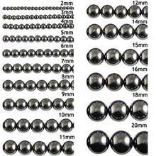 Gros 3mm noir hématite perles rondes 16 &quot;* 10Strands / lot pierres précieuses semi-précieuses en vrac